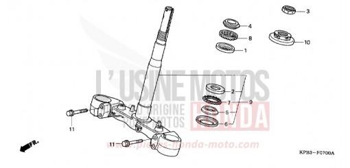 STEERING STEM NSS2501 de 2001